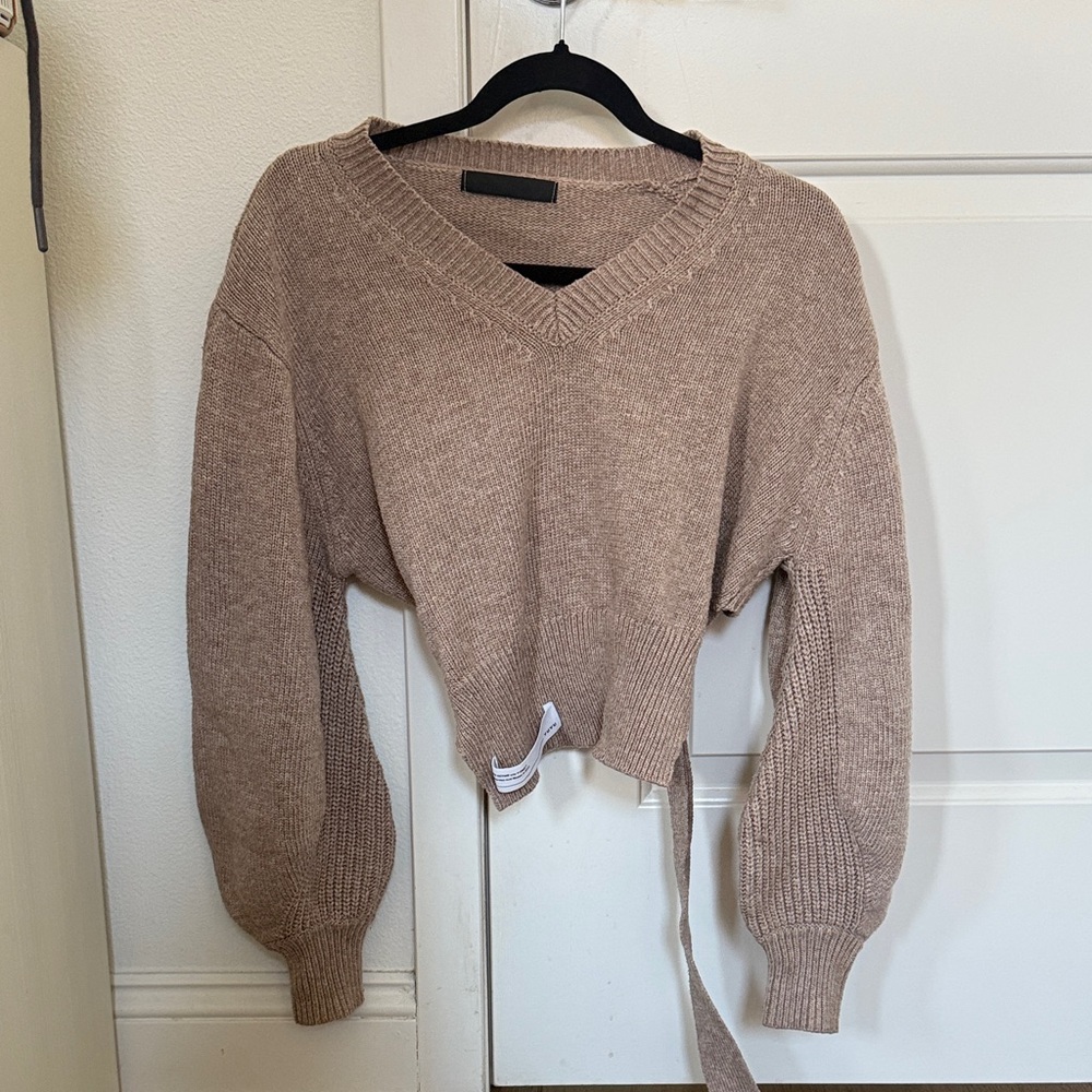 Yuyu Active - Women's Tan Knit Sweater XS